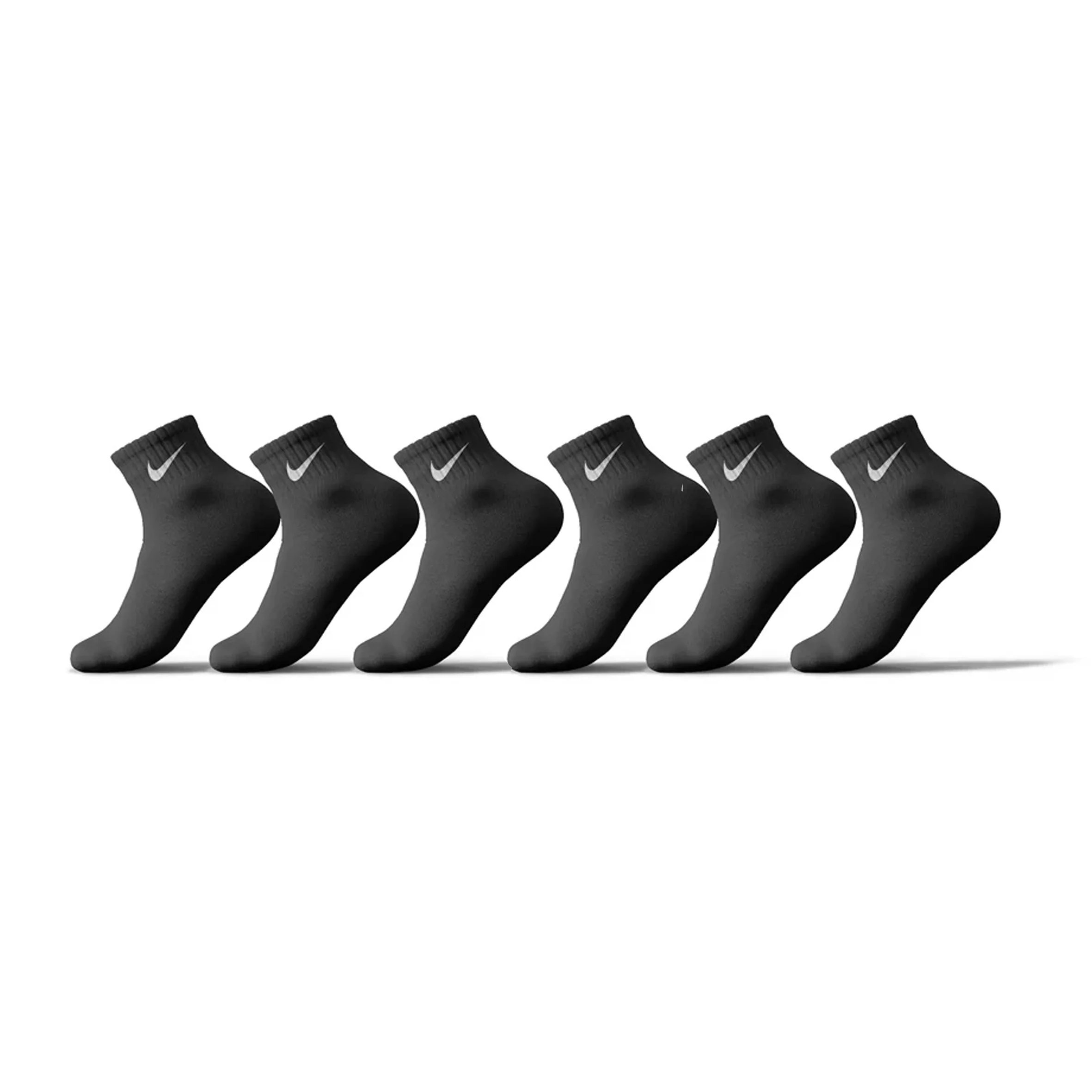Nike Ankle Black Set Of 6 Socks