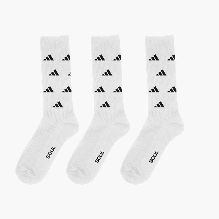 Mini Adidas White Set Of 3 Socks