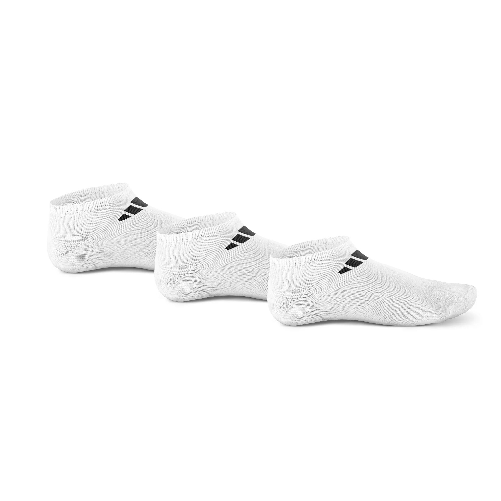 Adidas Hidden White Set Of 3 Socks ــ W