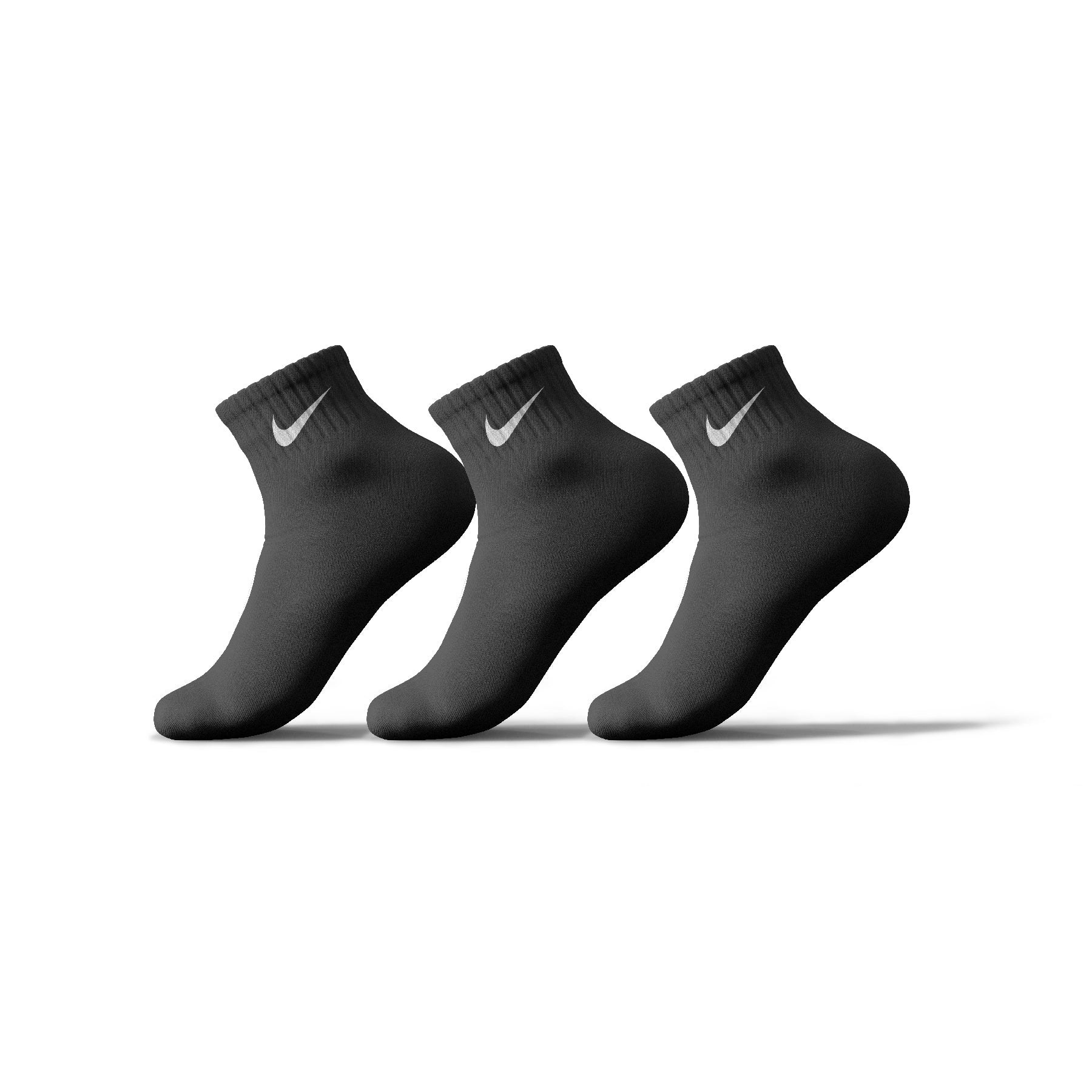 Nike Ankle Black Set Of 3 Socks
