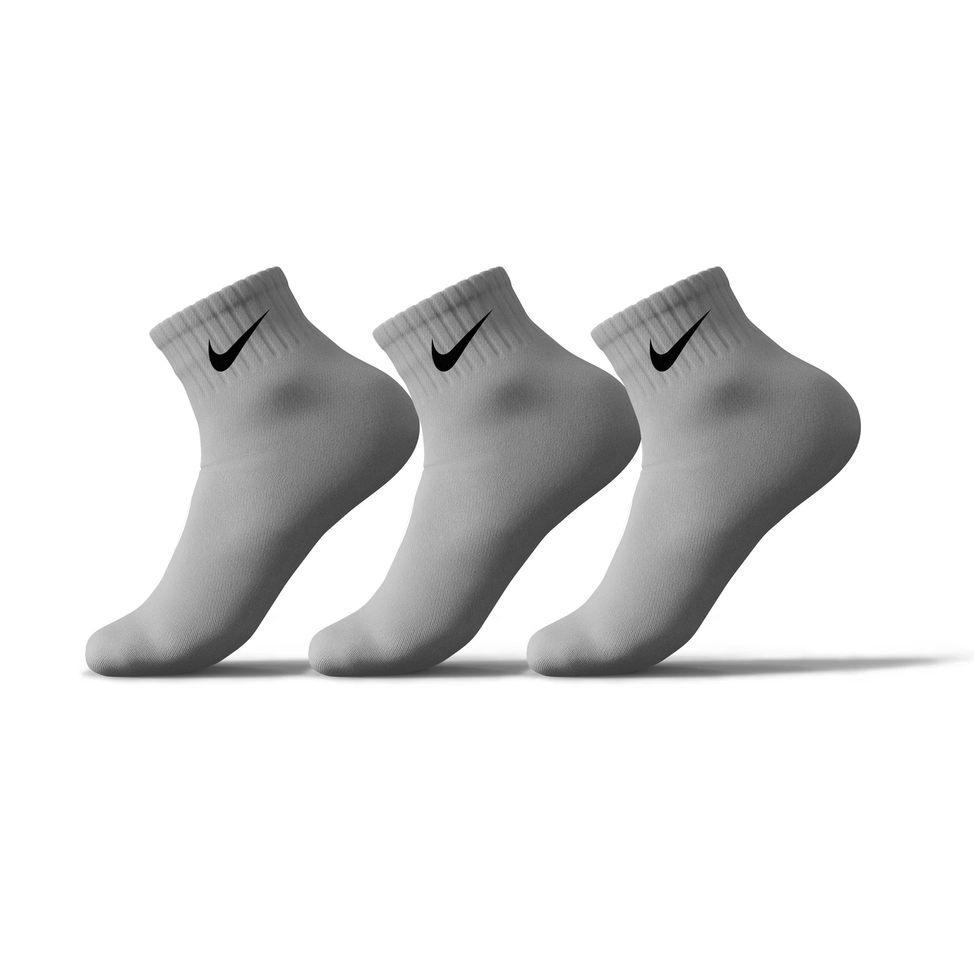Nike Ankle Gray Set Of 3 Socks