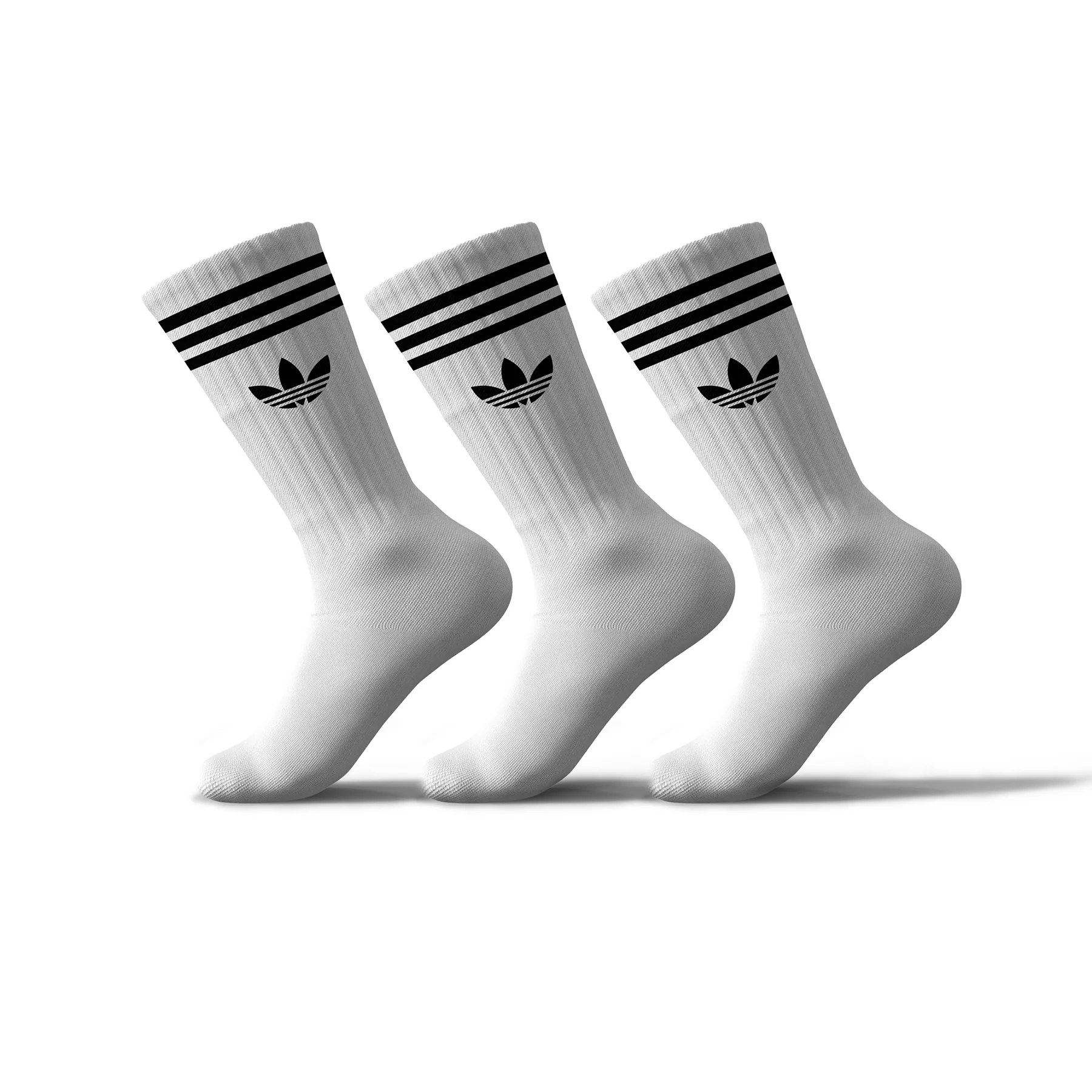 Adidas White Set Of 3 Socks