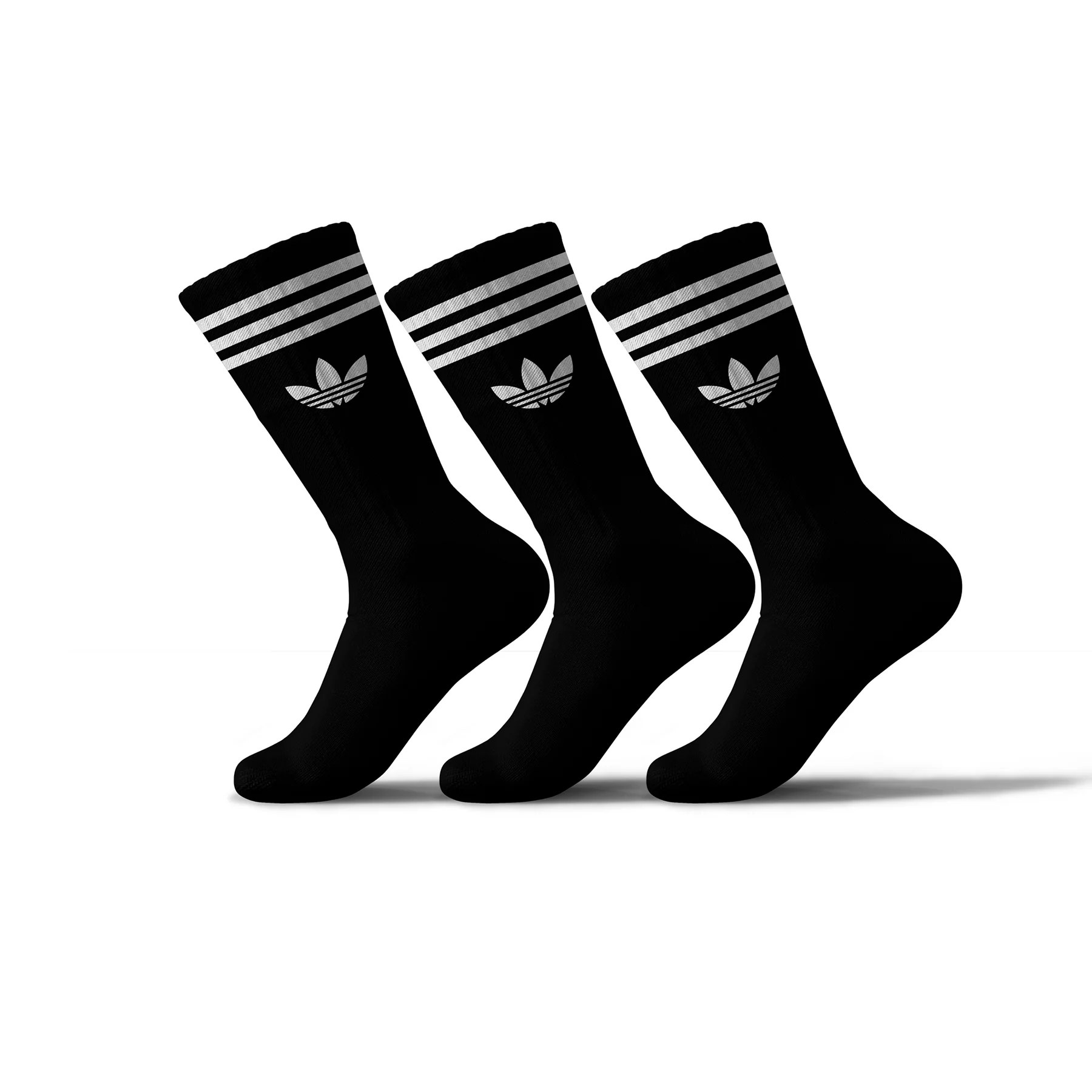 Adidas Black Set Of 3 Socks