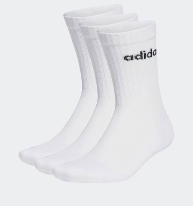 Adidas White Black Word Set of 3 Socks