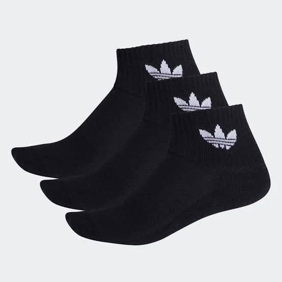 Adidas Ankle Black Set of 3 Socks