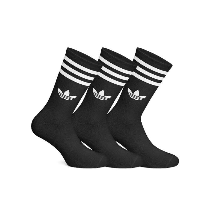 Adidas Black Sporty Set Of 3 Socks