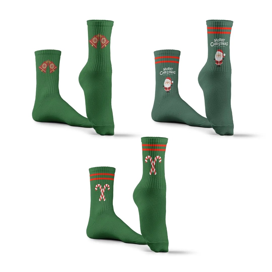 Deep Mood Set Of 3 Socks