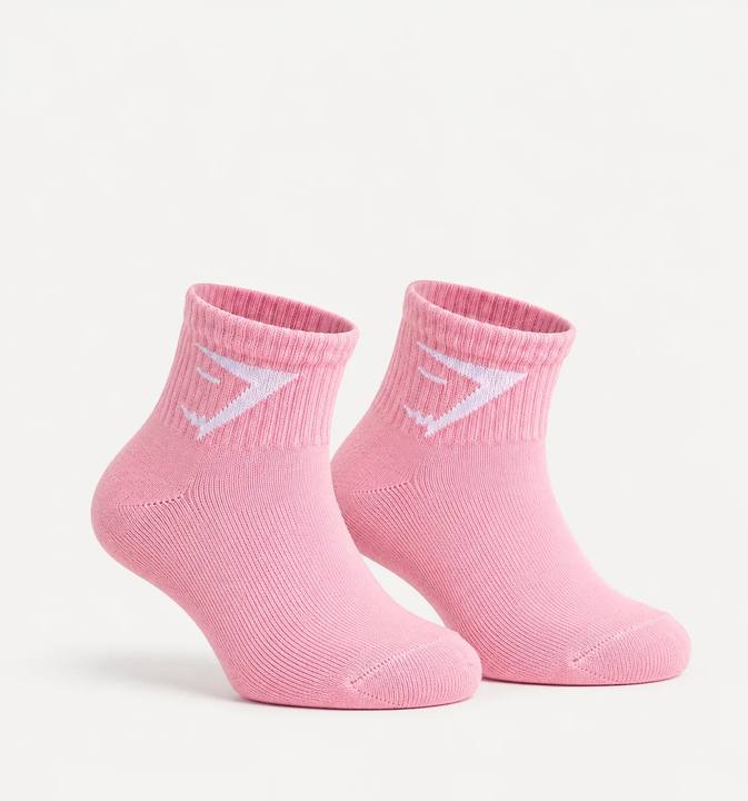 Gym Shark Pink  ankle Socks