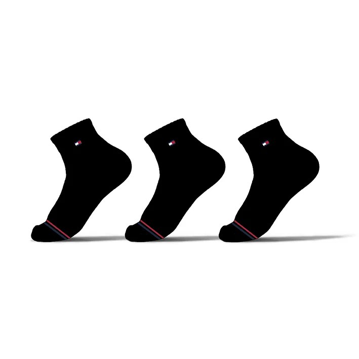 Tommy Ankle Black Set Of 3