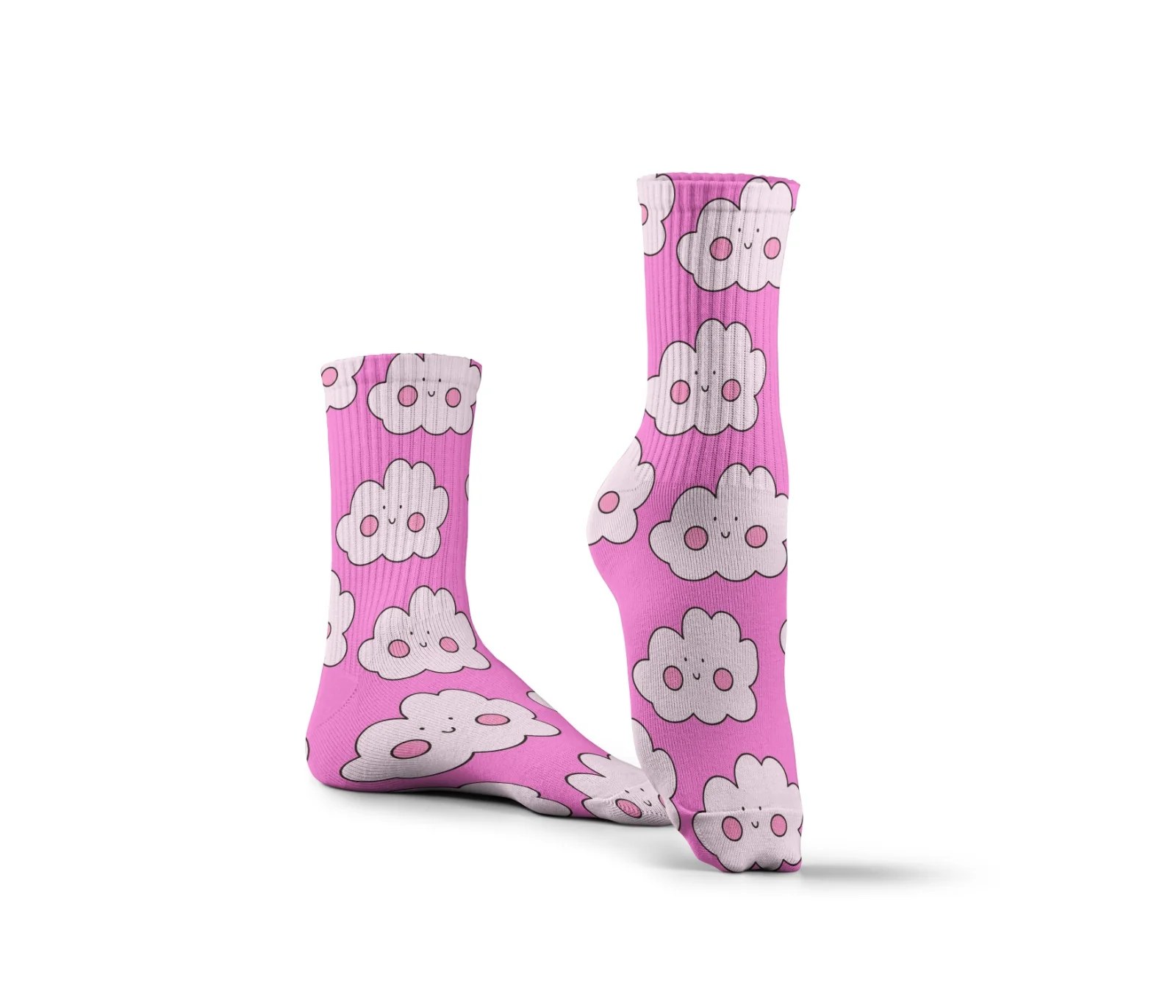 Pink Cloud Socks