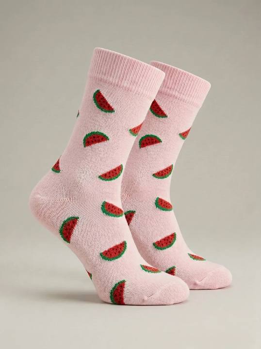 Pinky Watermelon Socks
