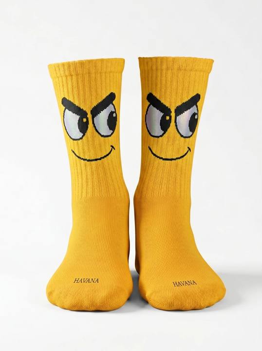 Yellow Face Socks