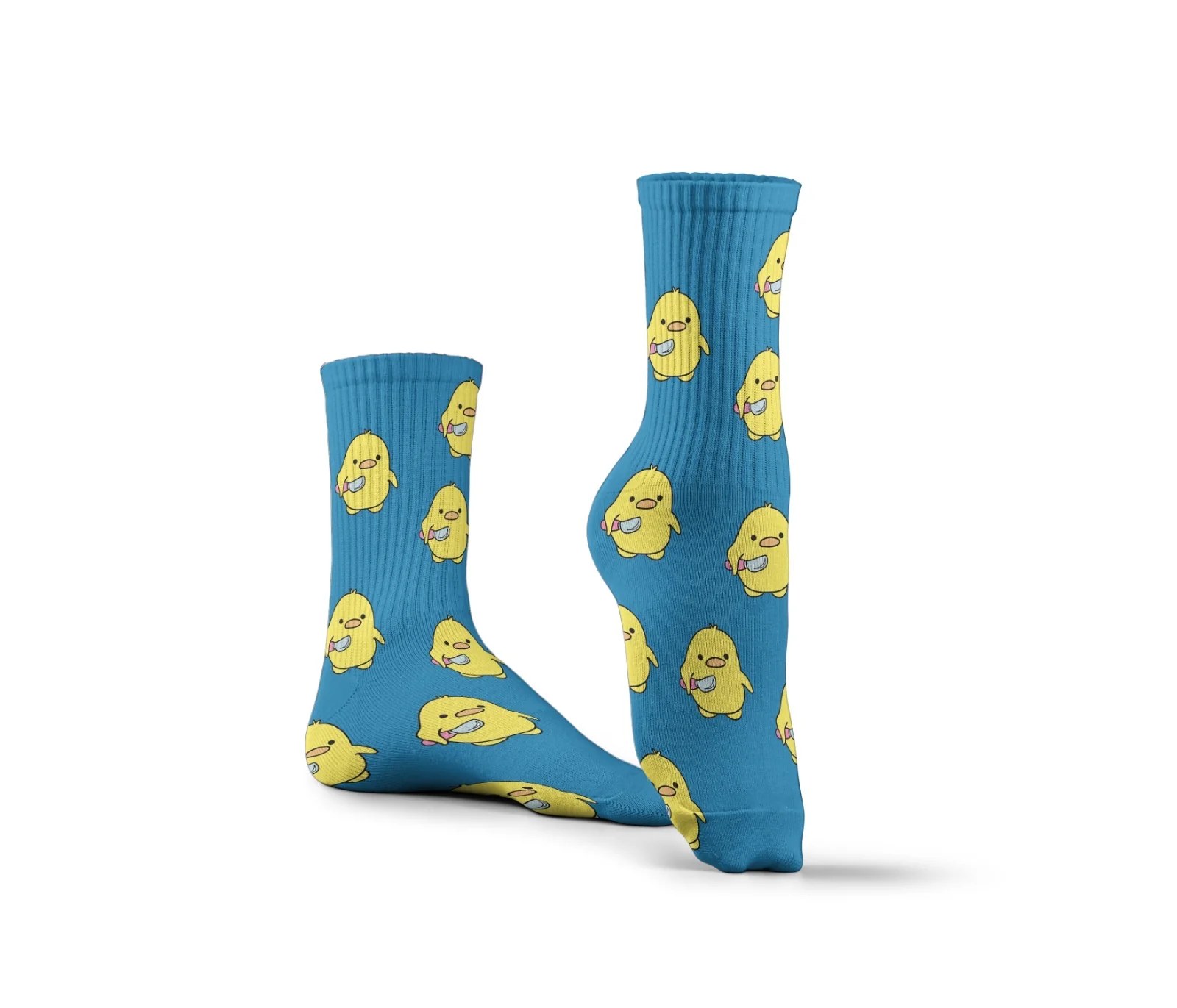 Mini Chick Blue Socks