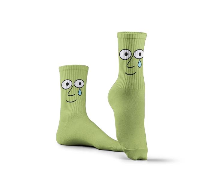 Green Face Socks