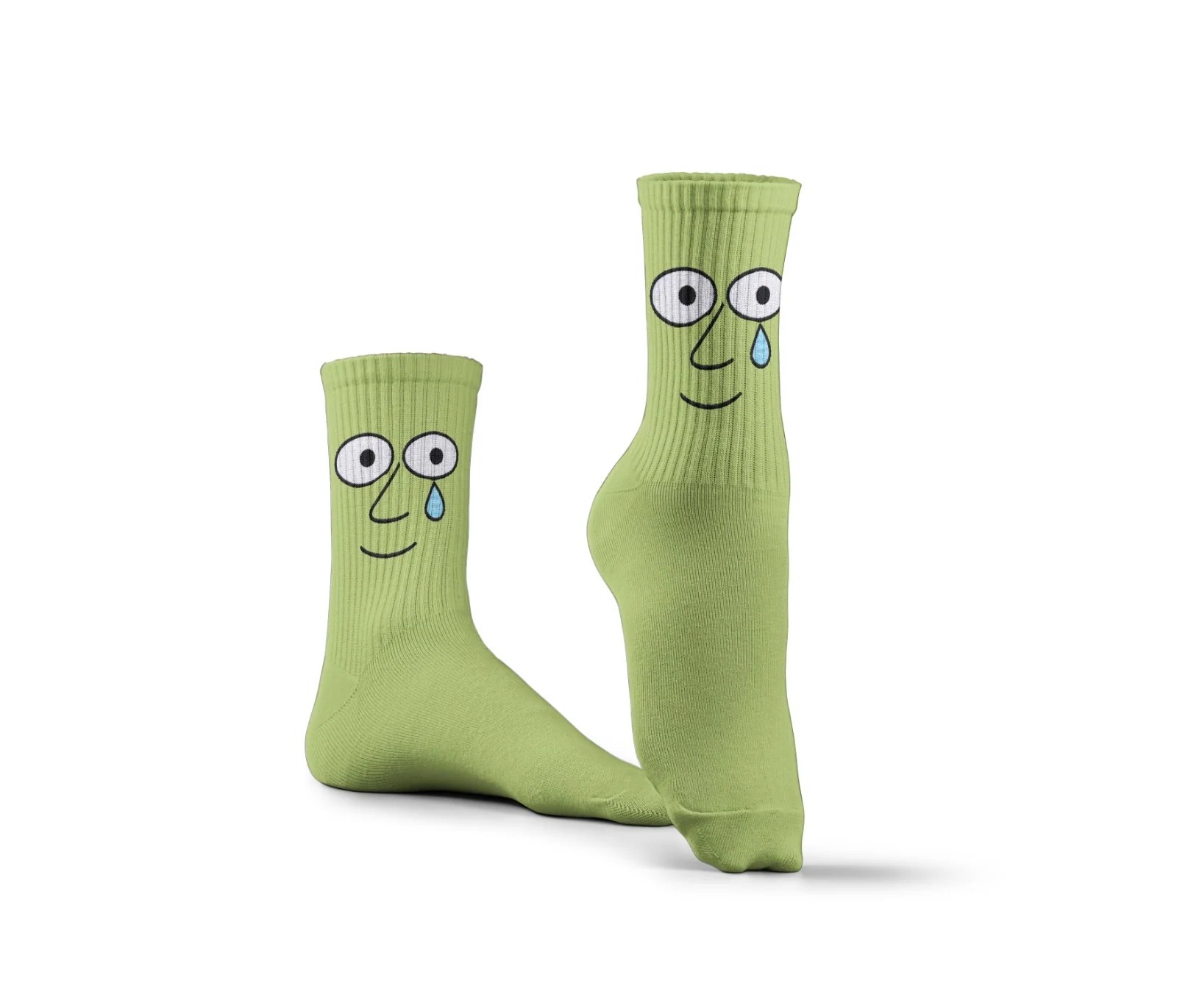 Green Face Socks