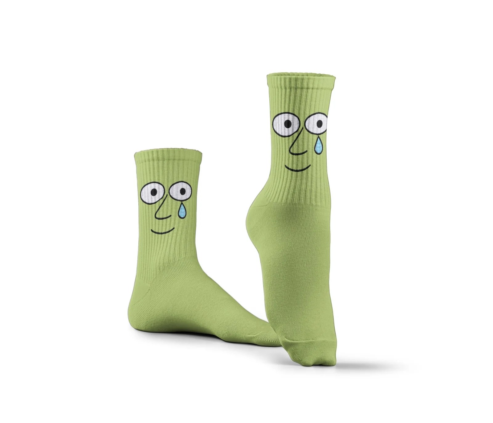 Green Face Socks