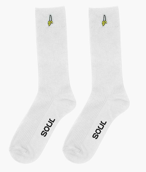 Banana White Socks