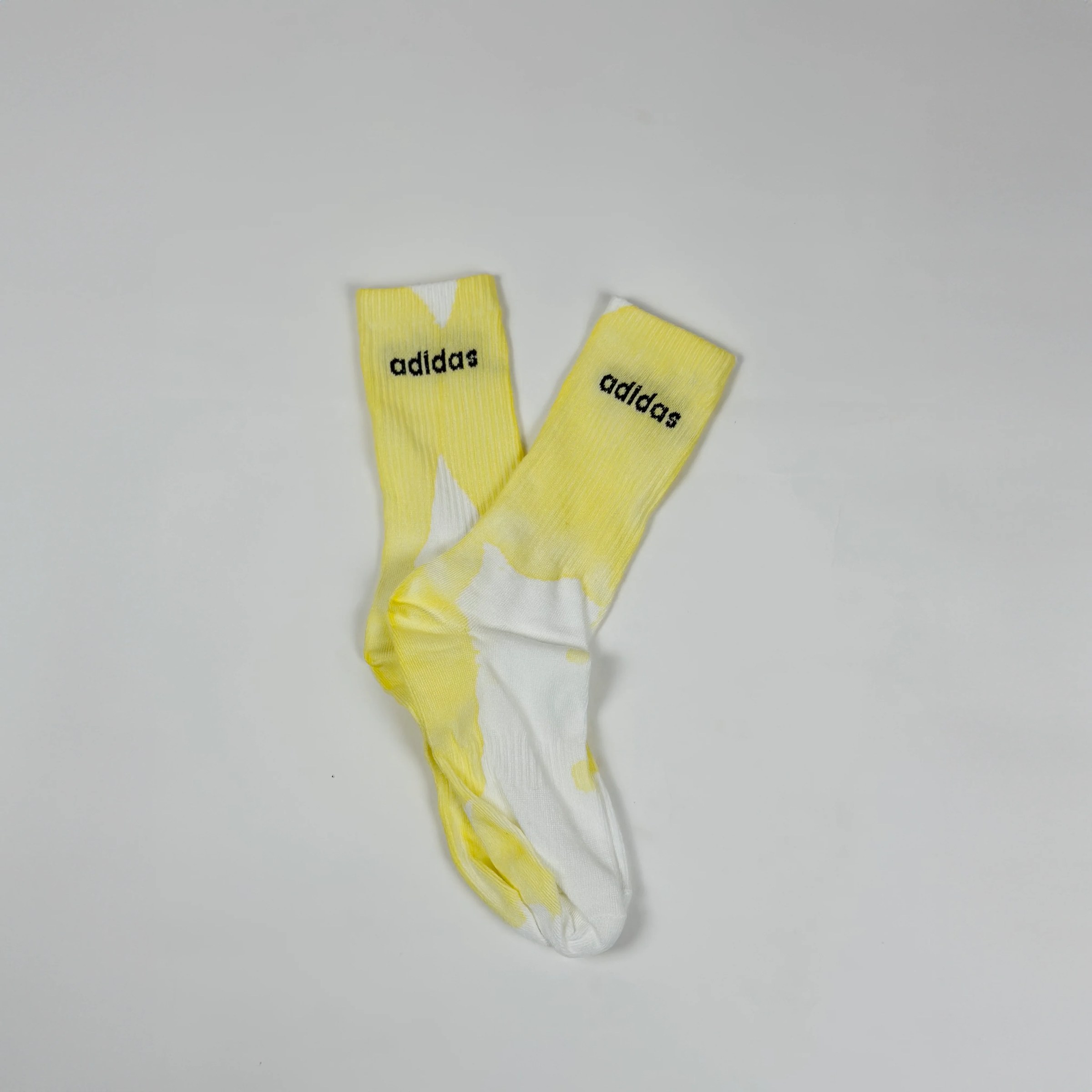 Adidas tie dye white yellow