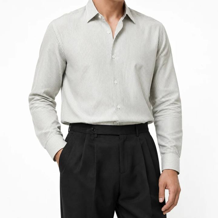 Mint Green - Pinstriped Shirt