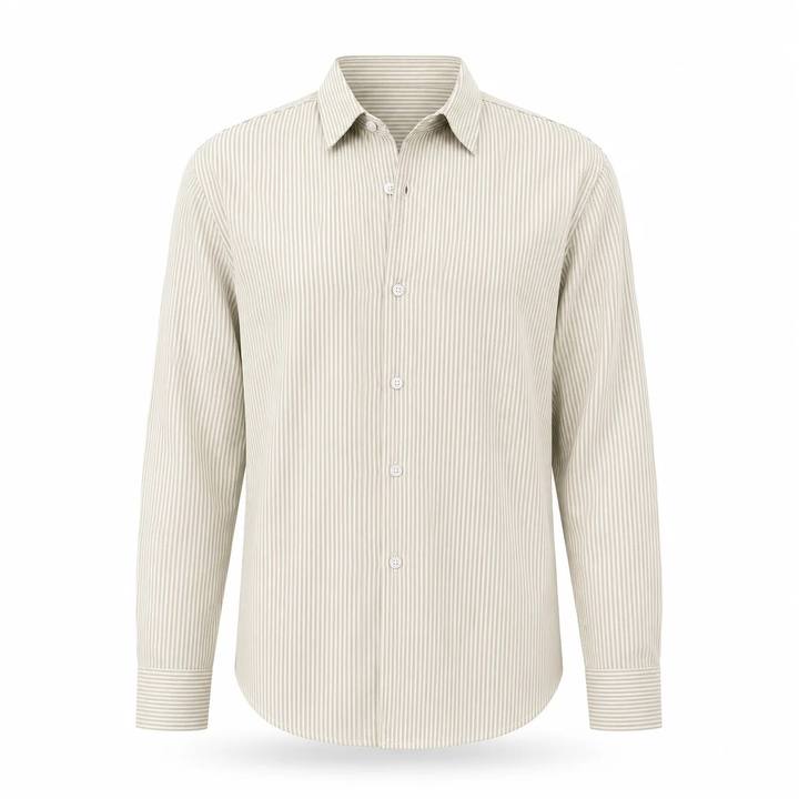 Dune Beige - Pinstriped Shirt