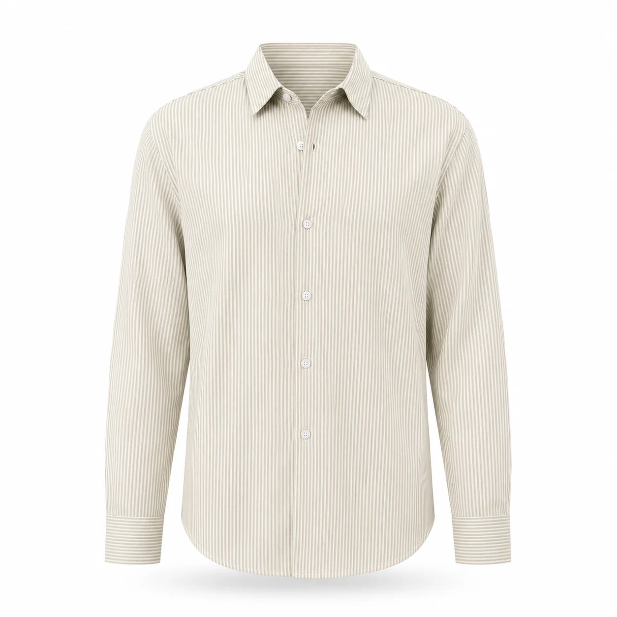Dune Beige - Pinstriped Shirt