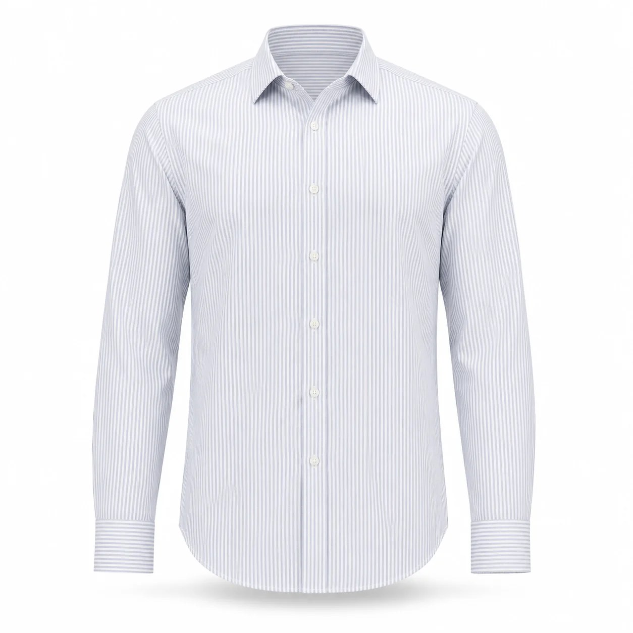 Sky Blue - Pinstriped Shirt