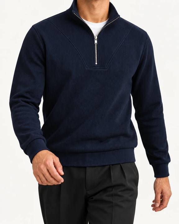 Deep Tide Blue Quarter Zip