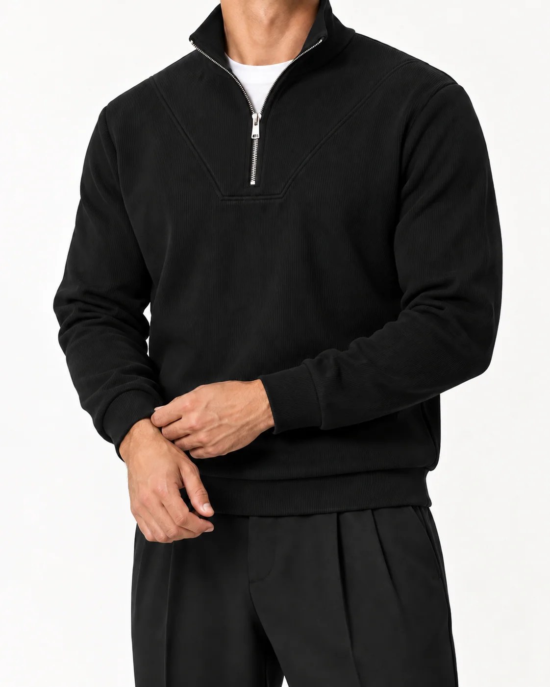 Midnight Black Quarter Zip