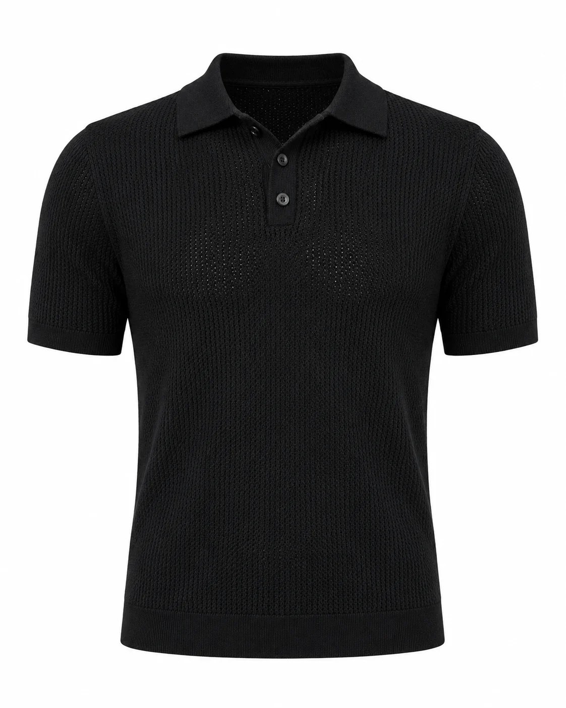 Midnight Black - Costa Knit Polo