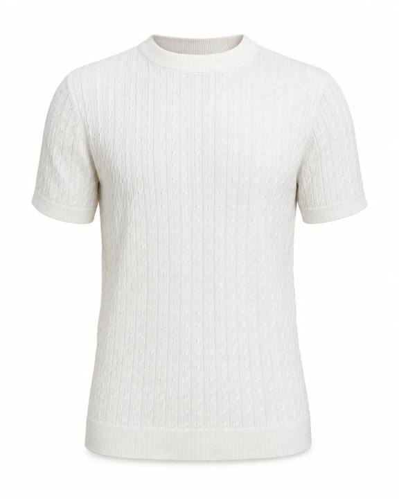 Pearl White - Cable Knit