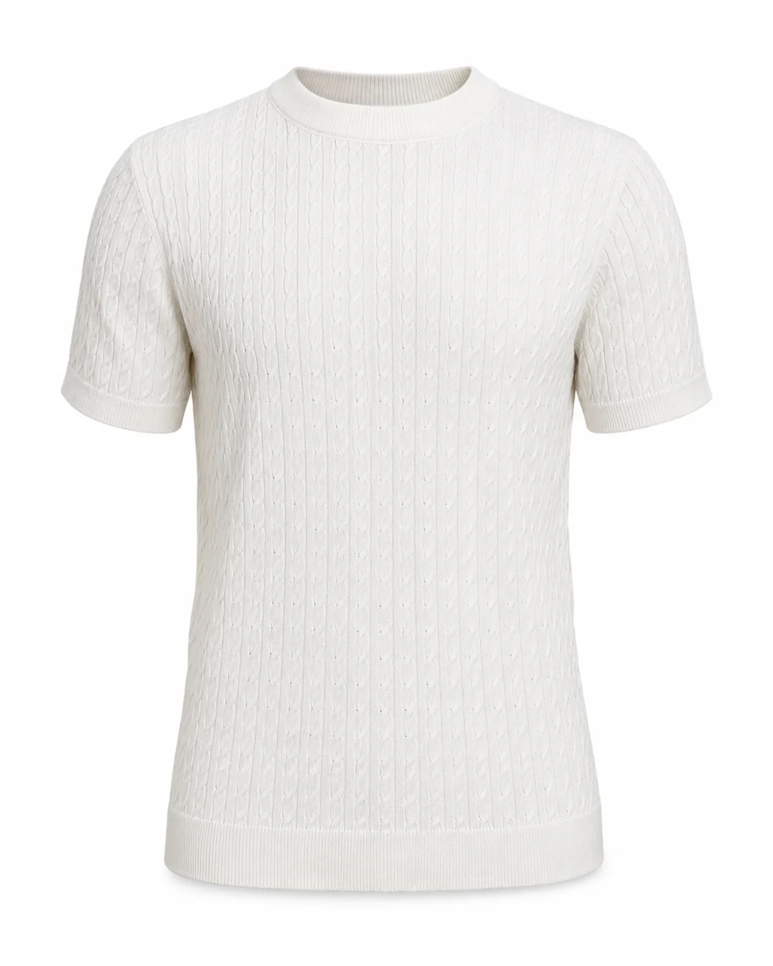 Pearl White - Cable Knit
