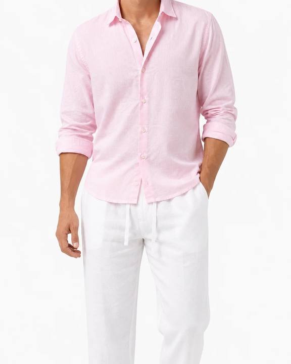 Blush Pink – Long Sleeve Linen