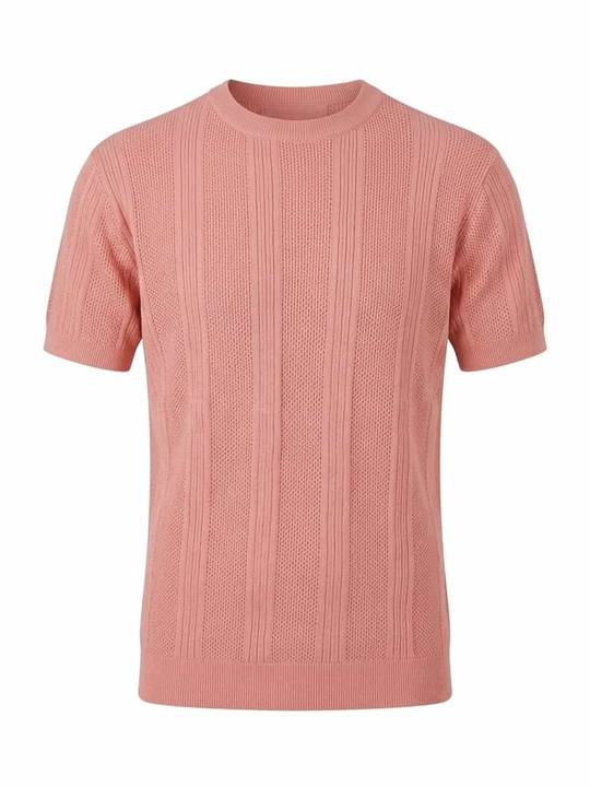Blush Pink - Arabesque Knit Tee