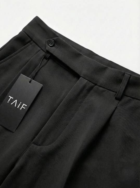 Midnight Black - Italian Pleated Pants
