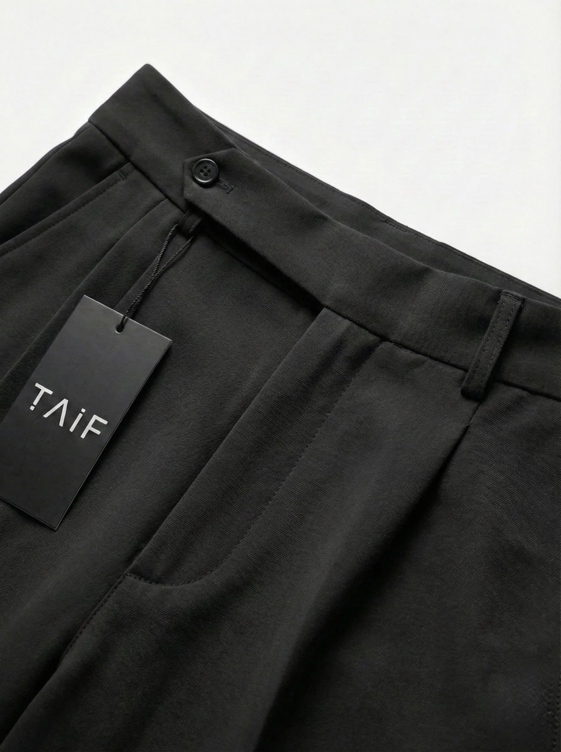 Midnight Black - Italian Pleated Pants