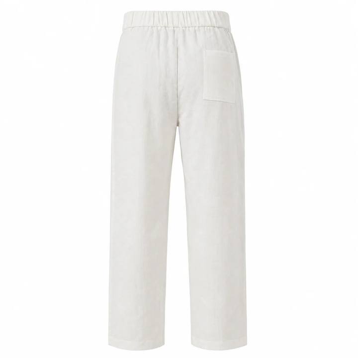 Premium Pearl White – Linen Pants