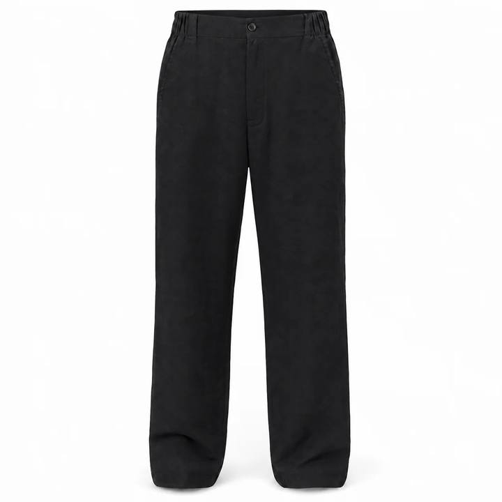 Premium Midnight Black – Linen Pants