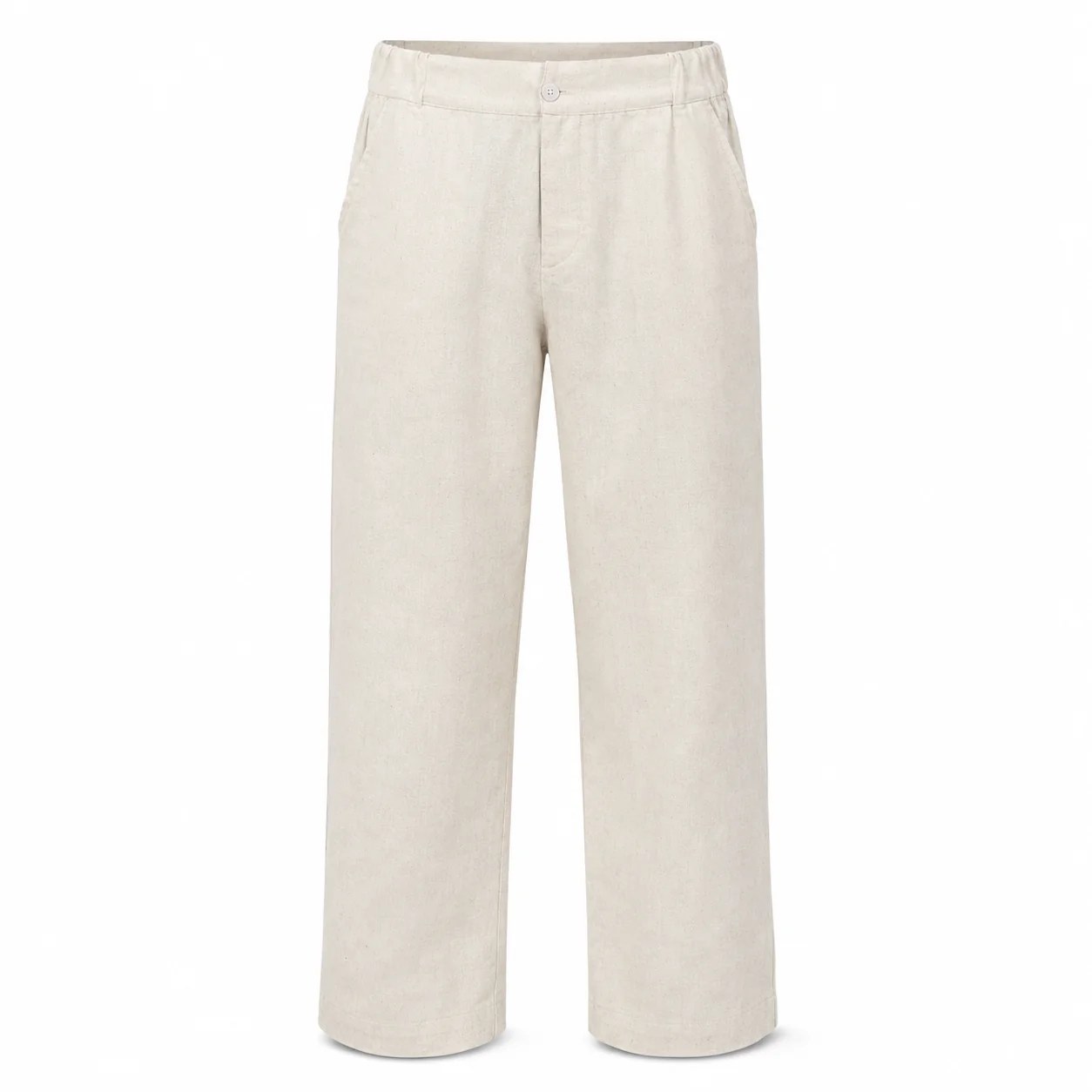 Premium Creamy White – Linen Pants