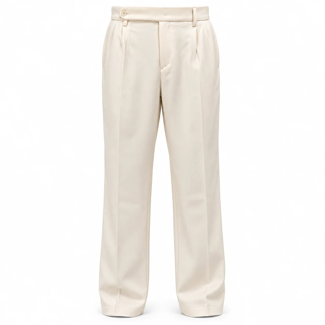 Creamy White - Italian Pleated Pants