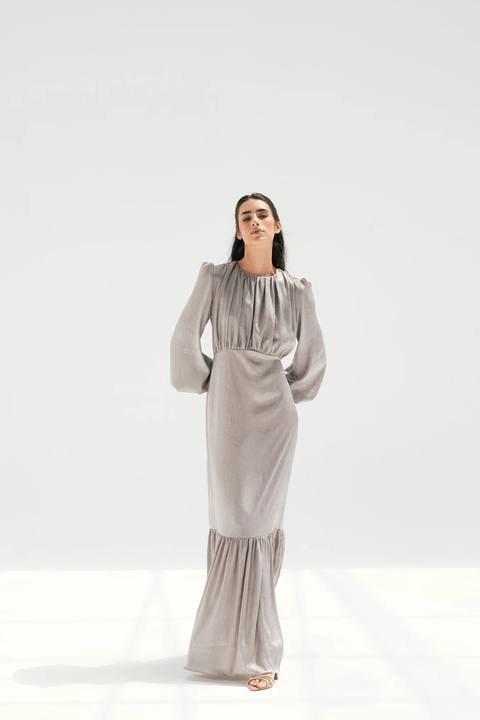 Pearl Sheen Dress - Grey