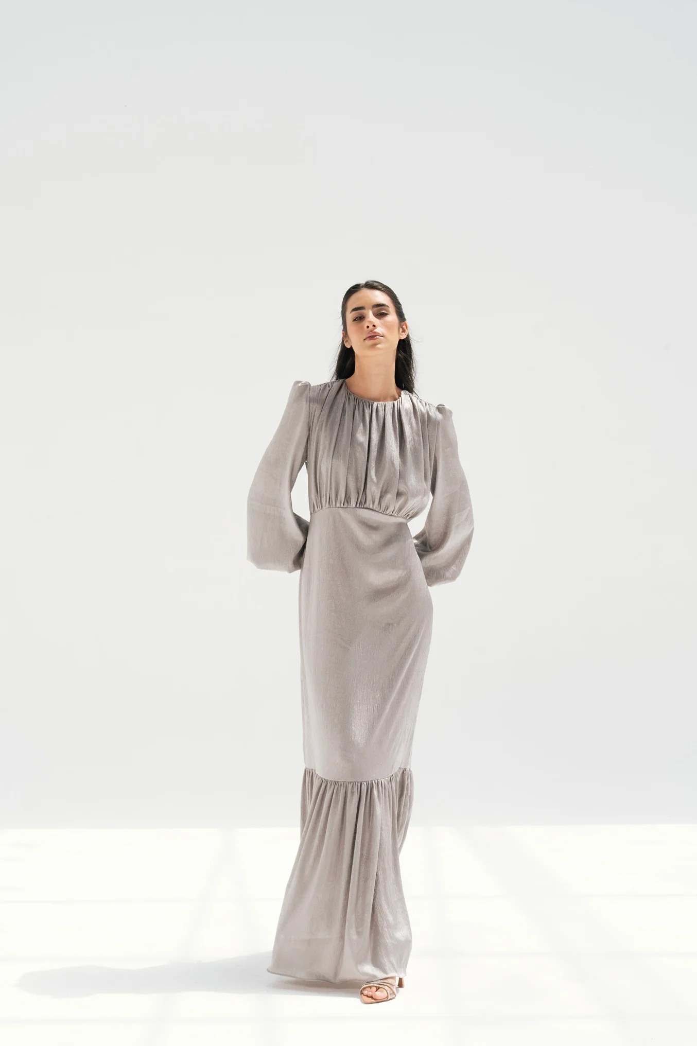 Pearl Sheen Dress - Grey