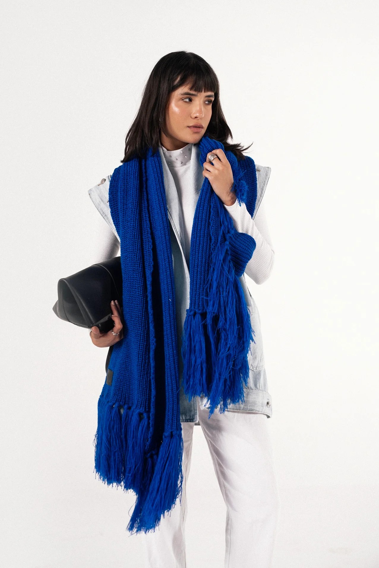 Bouclé Fringe Shawl