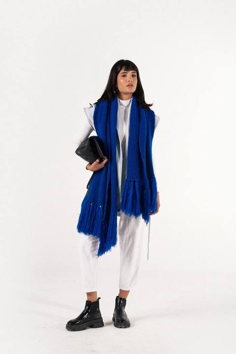 Bouclé Fringe Shawl