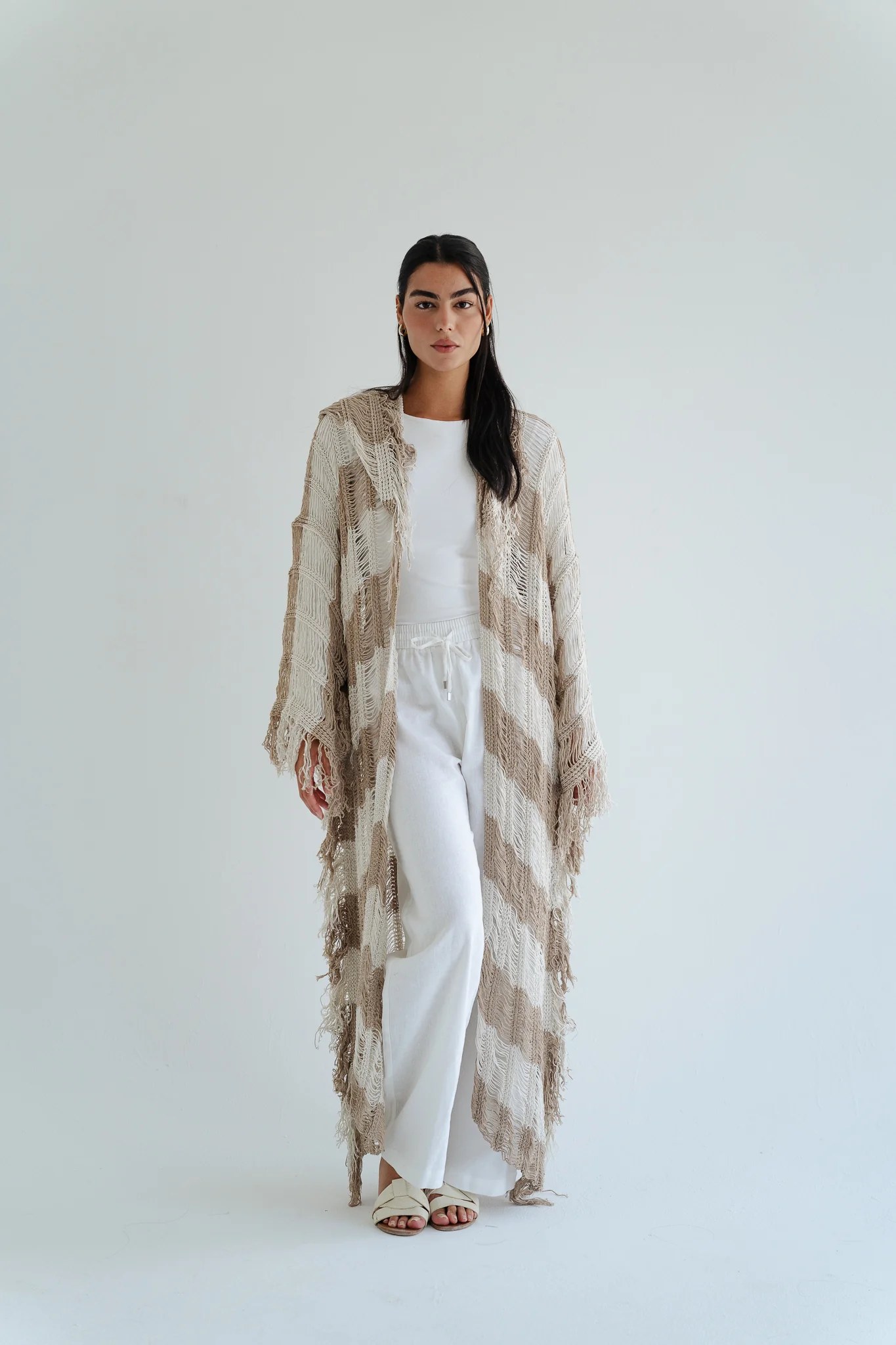 Serenity Handwoven Fringe Cardigan