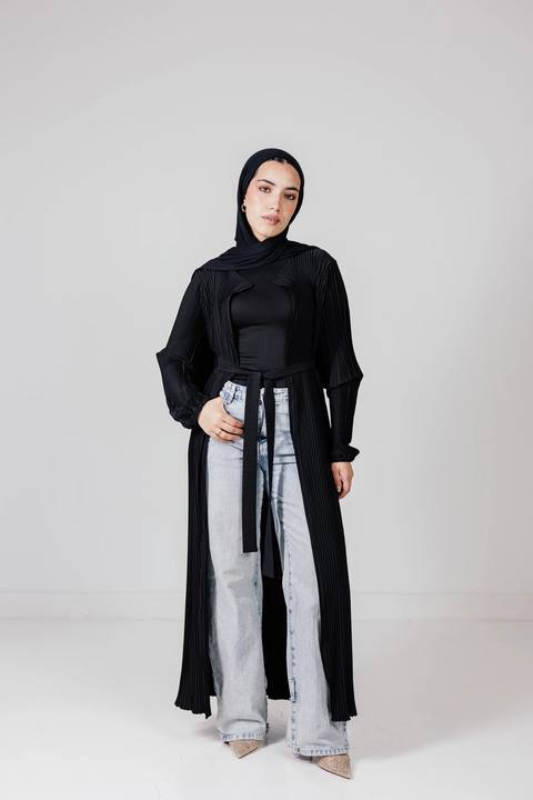 The Pleated Cardigan