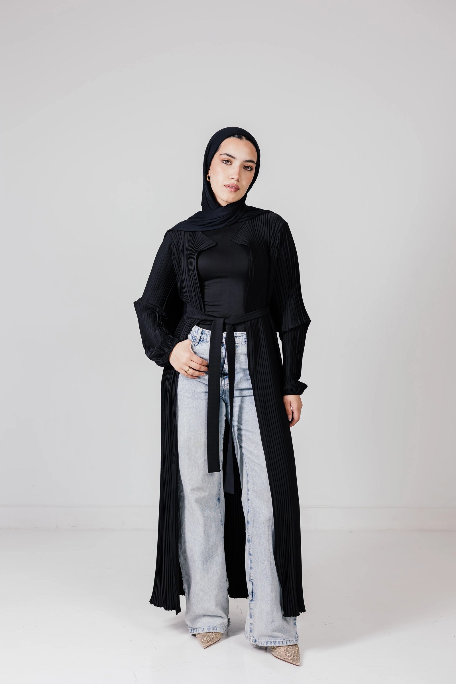 The Pleated Cardigan