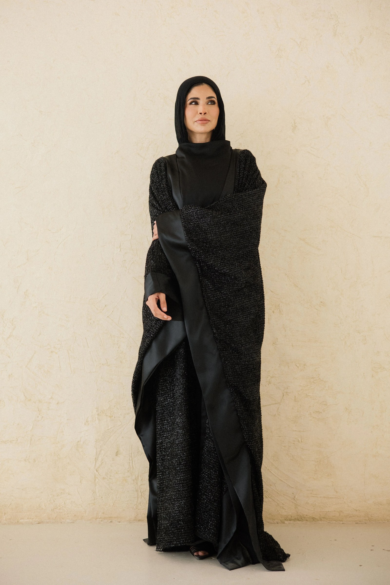 Midnight Layered Net Kaftan