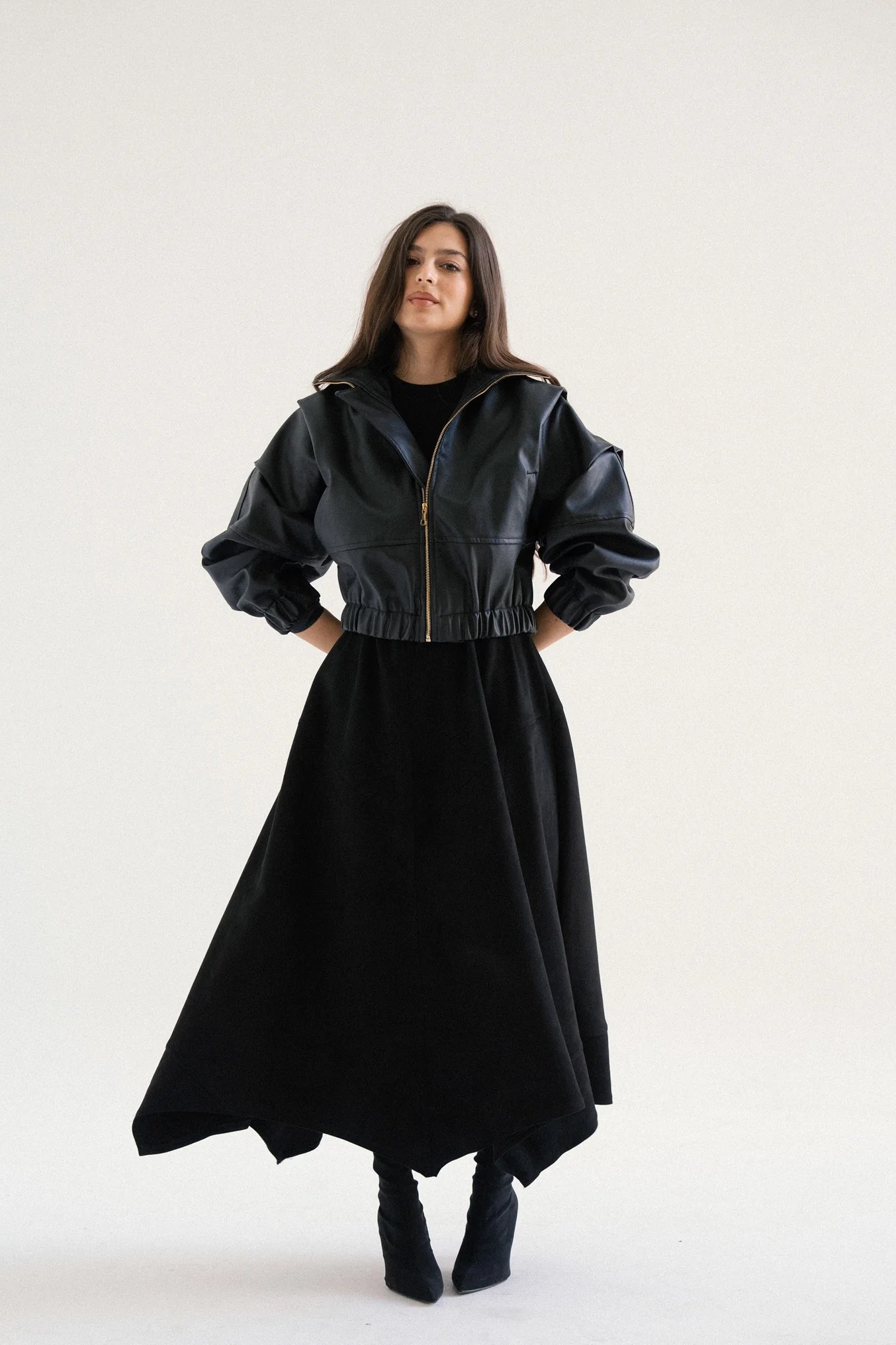 Leather Bomber Jacket