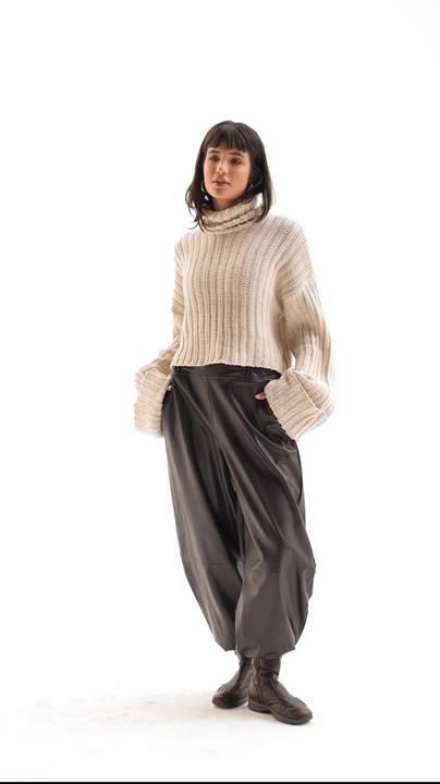 Balloon Leather Pants