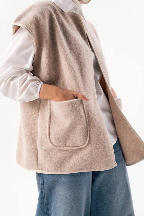 Textured Wool Gilet